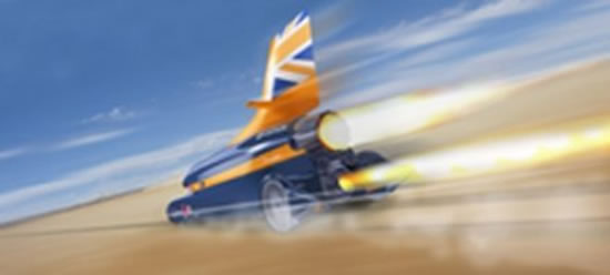 The Bloodhound Supersonic Car is attempting to break the land speed record and achieve a speed of 1,000mph. 