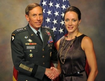 General Petraeus and his mistress Paula Dean Broadwell, the giant ‘killer’...the sad story of a General who conquered all in battles, but unable to conquer himself. Pity! Pity! Pity then, Dave.