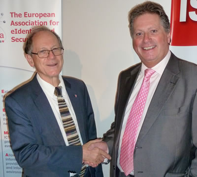 Photo: Professor Reinhard Posch (Left) and Roger Dean 