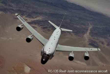 RC-135 Rivet Joint reconnaissance aircraft