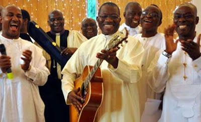 Nigeria’s Guitar Commander-in-Chief and his clapping ‘troops’ of Alleluia Boys...”I don’t know if Shekau is dead or alive; I am not God, I can’t say terrorism won’t happen again but...”