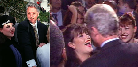 Former President William Jefferson Bill Clinton and Monica Lewinsky... Clinton tasted the ‘forbidden fruit’ and died moral death. Sources: usmagazine.com, kingsacademy.com